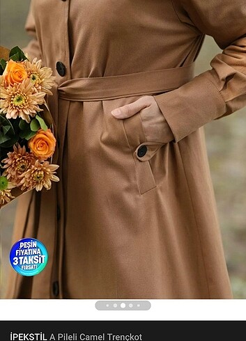 LC Waikiki Trençkot Camel rengi