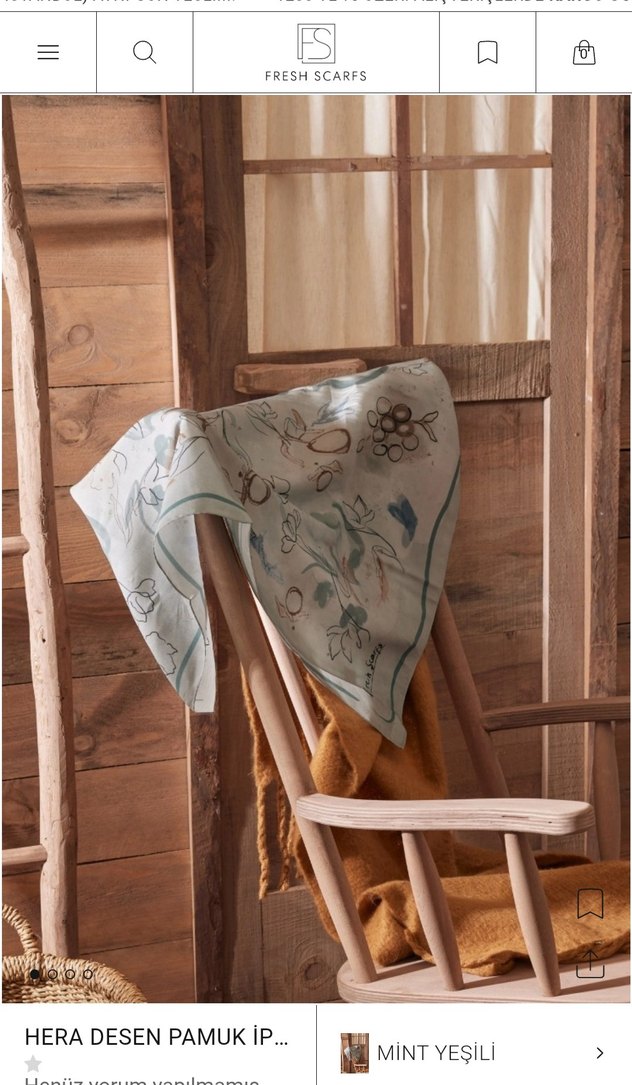 fresh scarfs eşarp desenli - Görsel 2