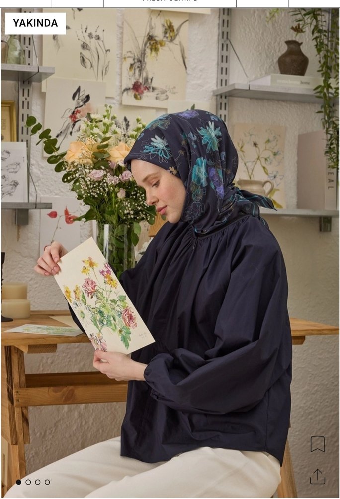 Fresh scarf  desenlii eşarp - Görsel 2