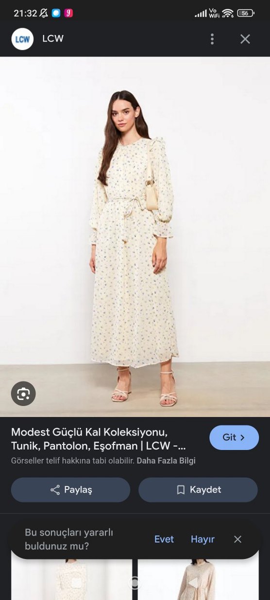 modest çiçekli elbise - Görsel 5