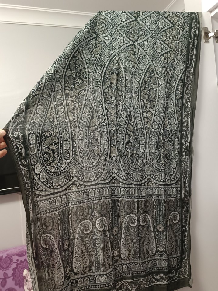 Gri Boheman serisi Fresh scarfs - Görsel 3