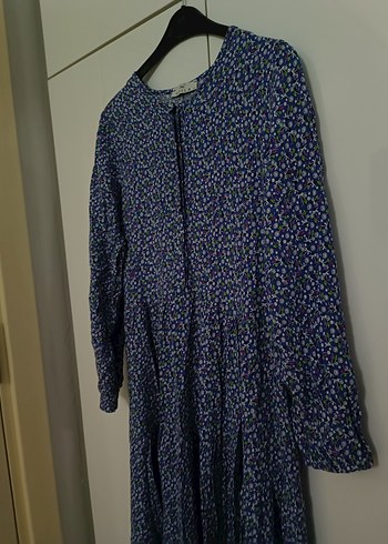 çiçekli tesettür elbise moila - Görsel 6