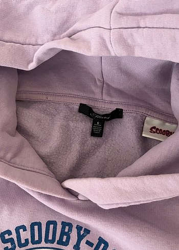 Scooby-Doo Baskılı beli büzgülü Mor Kadın Sweatshirt - Görsel 3