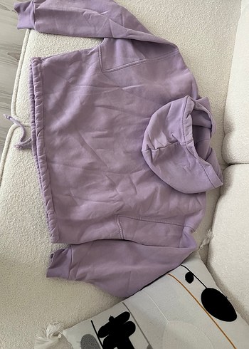 Scooby-Doo Baskılı beli büzgülü Mor Kadın Sweatshirt - Görsel 4