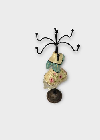 Pastel Renkli Dekoratif Elbise Figürlü Takı Askılık - Görsel 4