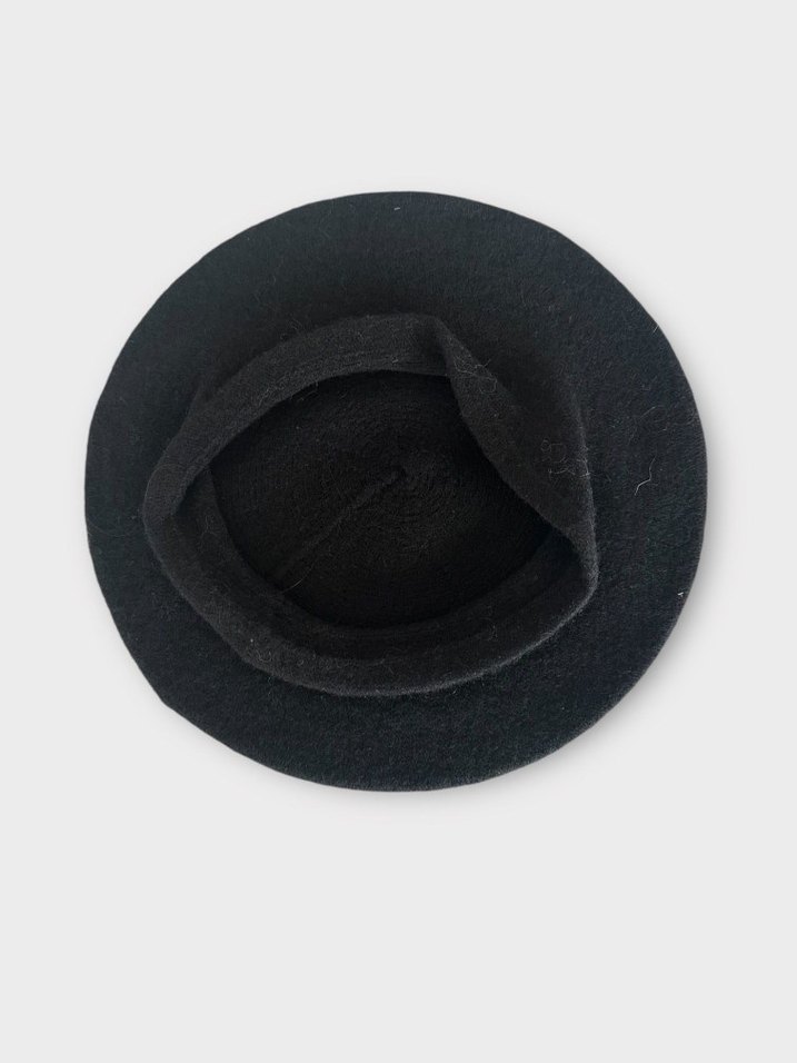 Siyah Kadın Yün Bere - Görsel 3