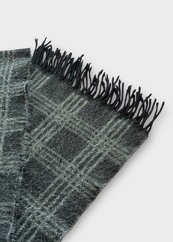 Gri Kareli Erkek Atkı - Görsel 3