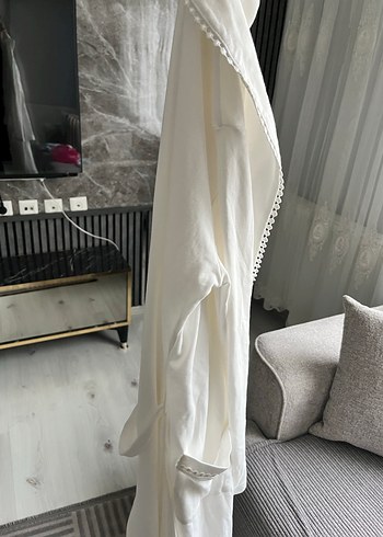 Lohusa takımı seti 2 sabahlıklı beyaz mavi - Görsel 5