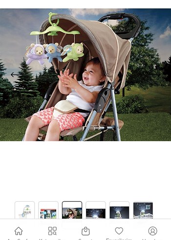 Mavi Pastel Renkli Müzikli Bebek Dönencesi - Görsel 2