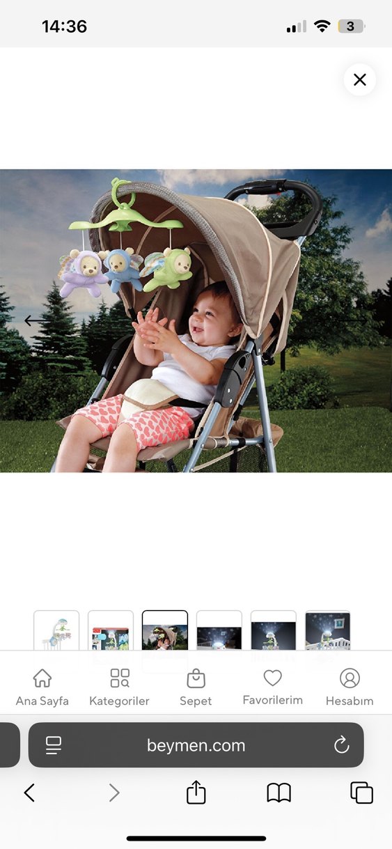 Mavi Pastel Renkli Müzikli Bebek Dönencesi - Görsel 2