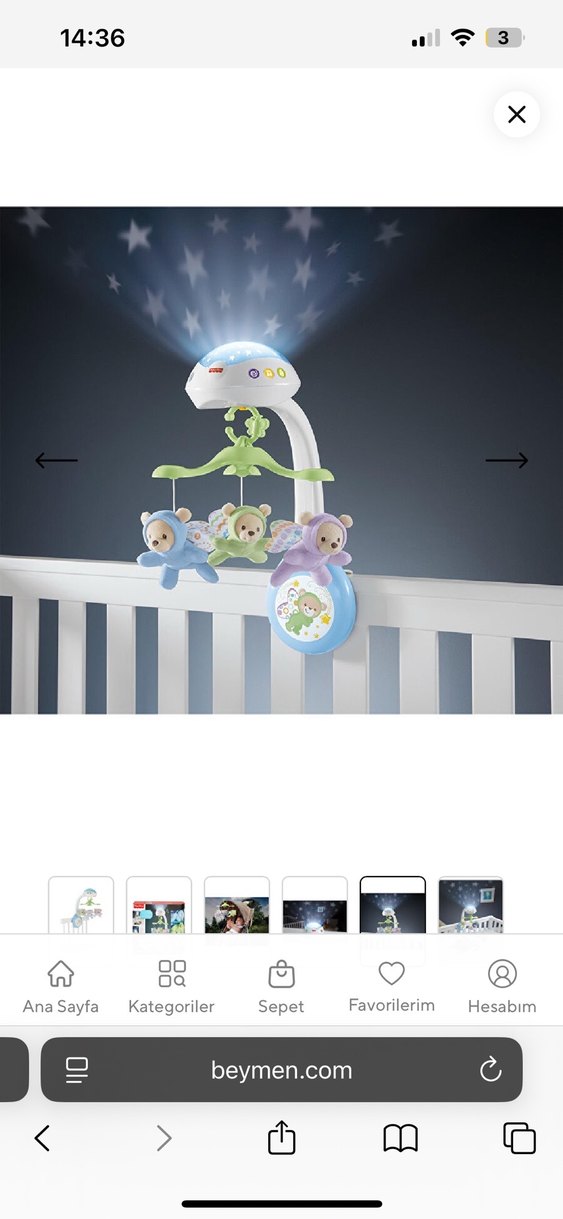 Mavi Pastel Renkli Müzikli Bebek Dönencesi - Görsel 4