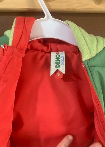 Yeşil Fermuarlı Erkek Çocuk Yelek - Görsel 2