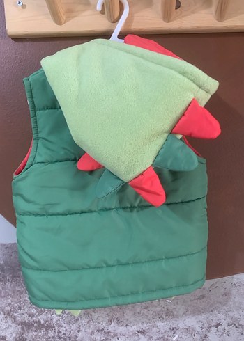 Yeşil Fermuarlı Erkek Çocuk Yelek - Görsel 3