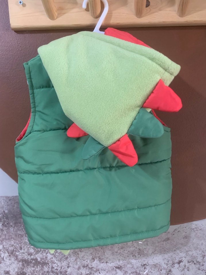 Yeşil Fermuarlı Erkek Çocuk Yelek - Görsel 3