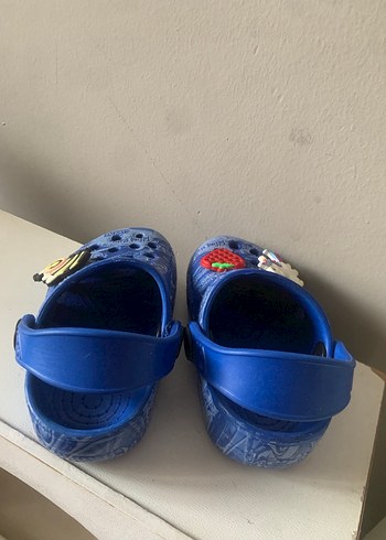 Mavi Yılan Desenli Tokalı Erkek Terlik - Görsel 3