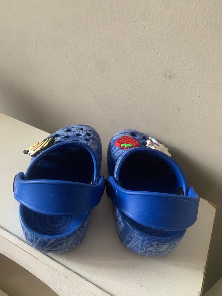 Mavi Yılan Desenli Tokalı Erkek Terlik - Görsel 3