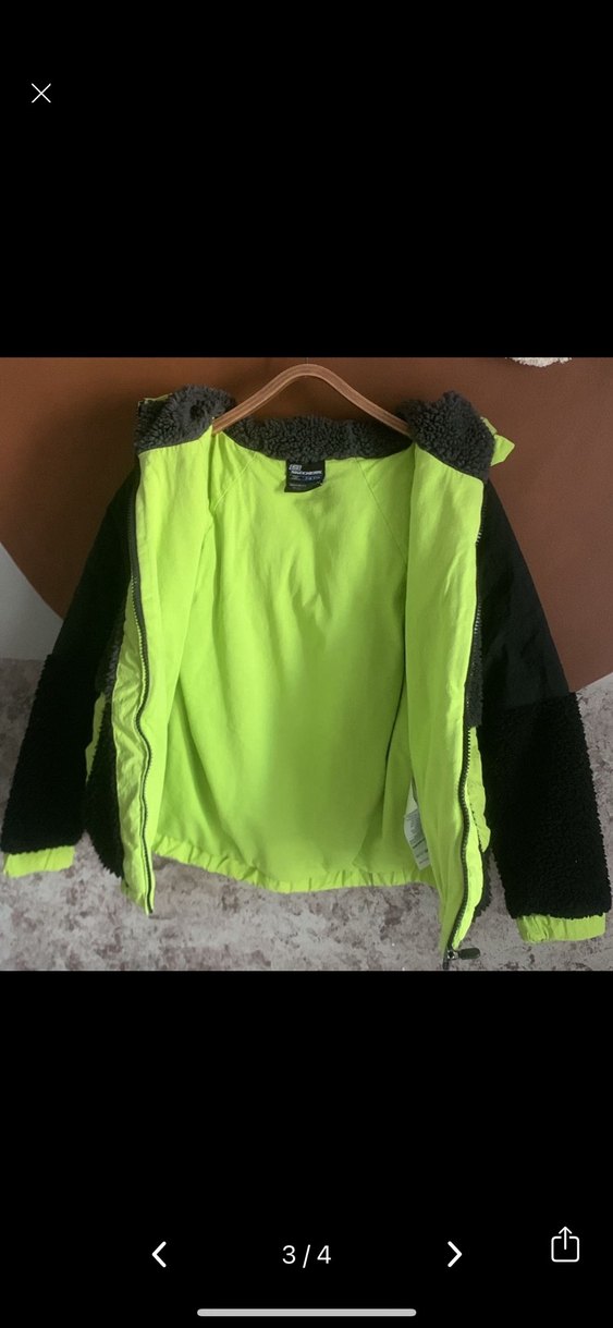 Fermuarlı Siyah Neon Detaylı skechers erkek çocuk mont / hırka - Görsel 3