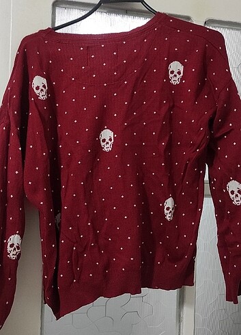 m Beden bordo Renk Zara crop kazak