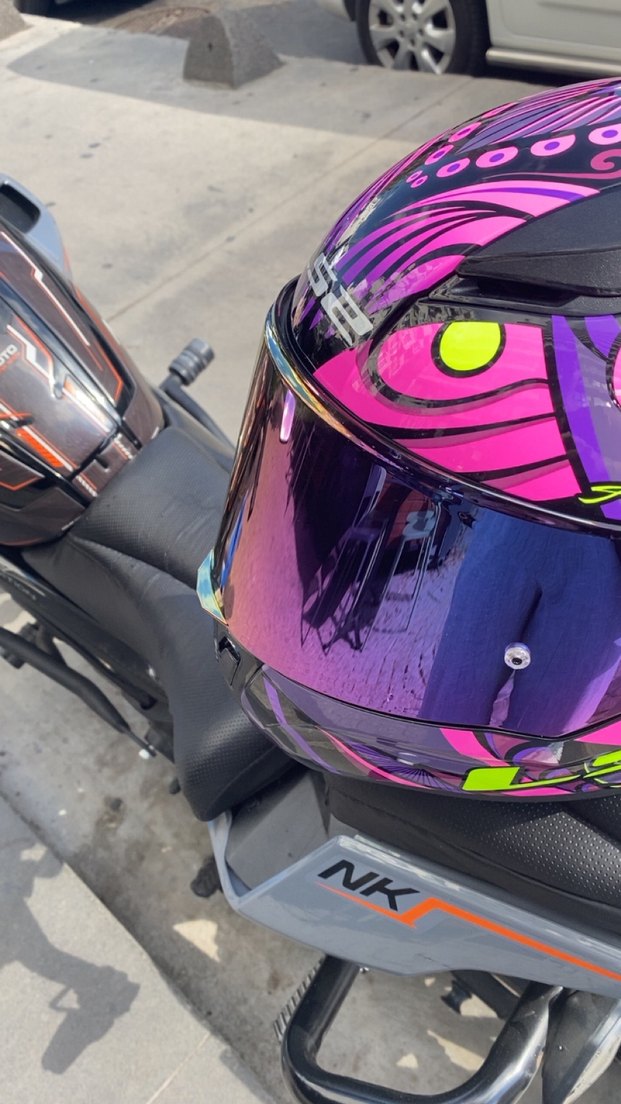 Pembe Baskılı Biker Motosiklet Kaskı LS2 Rapid 2 Athena - Görsel 2