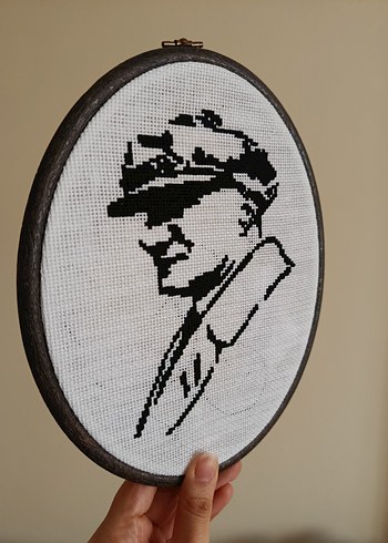 Atatürk Portresi Kanaviçe Tablo - Görsel 2