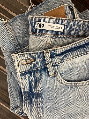 s Beden Zara Z1975 Yüksek Bel Straight Jean 36 beden