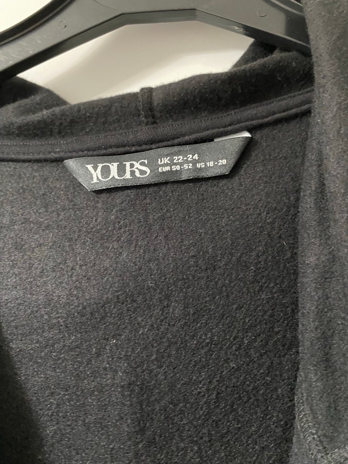 Düğmeli Siyah Uzun Kadın hırka - Görsel 2