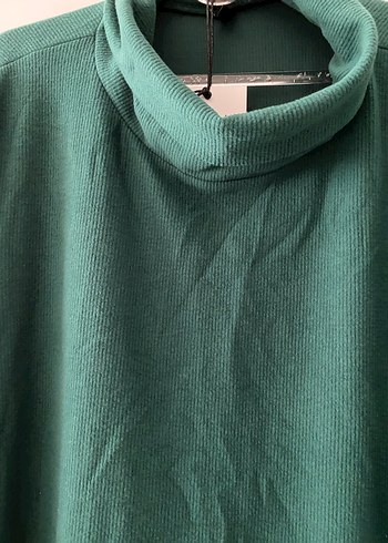 Kadın Yeşil Uzun Kollu Triko Elbise - Görsel 2