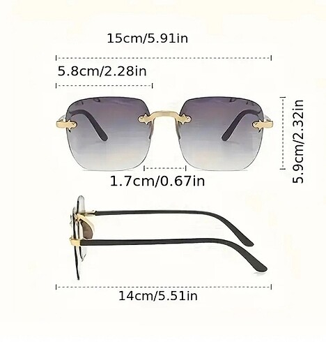 Kahverengi güneş gözlüğü - Görsel 2