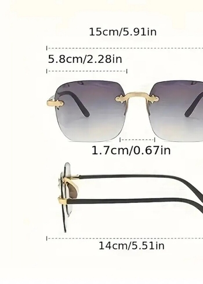 Kahverengi güneş gözlüğü - Görsel 2