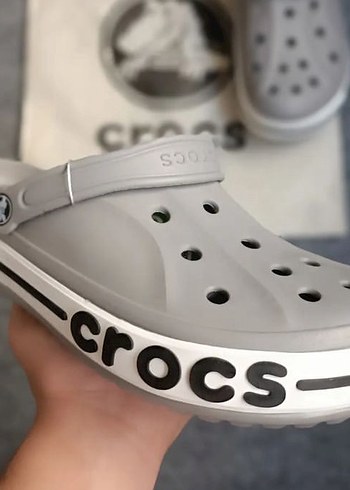 Gri Crocs unisex Spor Terlik