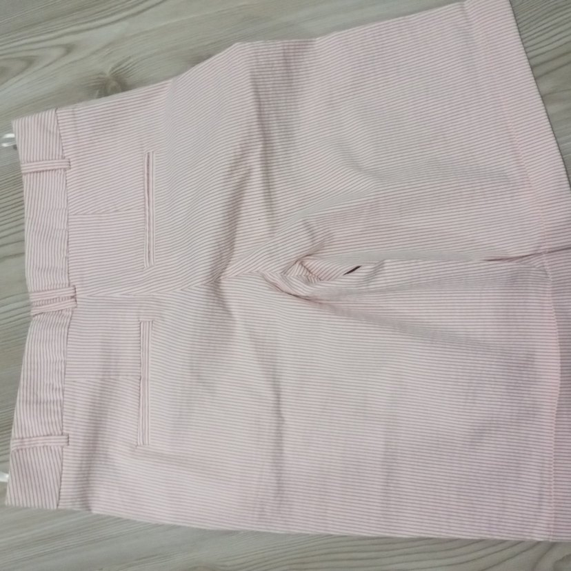 Bej Pilili Kadın Mini Bermuda Şort - Görsel 5