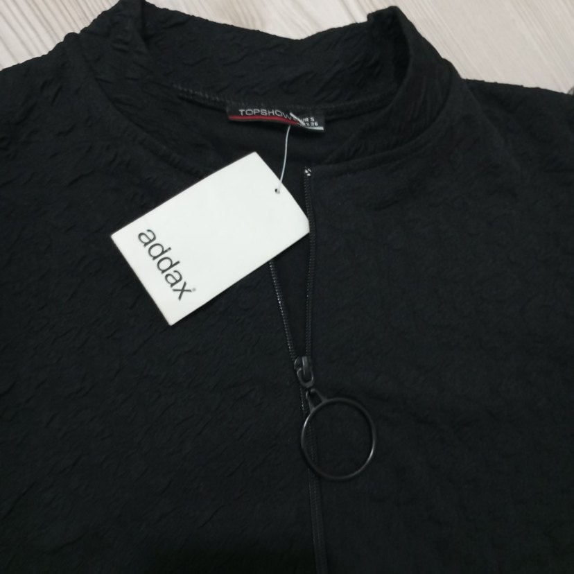 Kız Çocuk Siyah Fermuarlı Uzun Kollu Yelek - Görsel 3