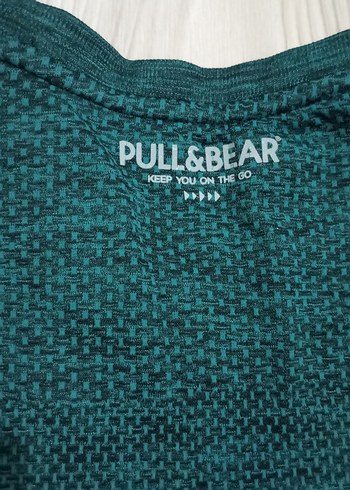 Erkek Yeşil Kısa Kollu Bisiklet Yaka Tişört - Görsel 2