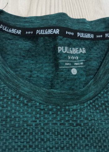 Erkek Yeşil Kısa Kollu Bisiklet Yaka Tişört - Görsel 4