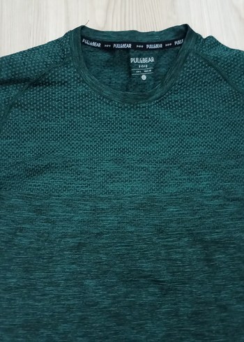 Erkek Yeşil Kısa Kollu Bisiklet Yaka Tişört - Görsel 6