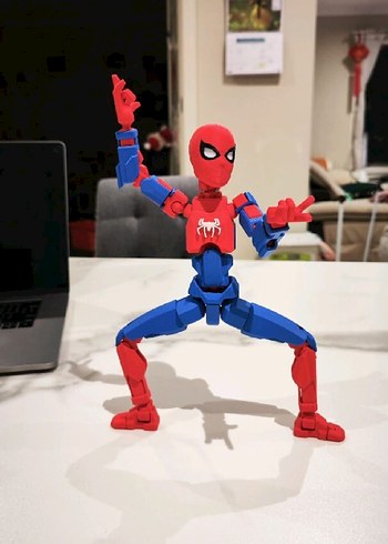 Renkli Örümcek Adam Aksiyon Figürü - Görsel 3