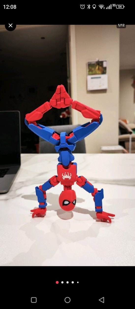 Renkli Örümcek Adam Aksiyon Figürü - Görsel 4