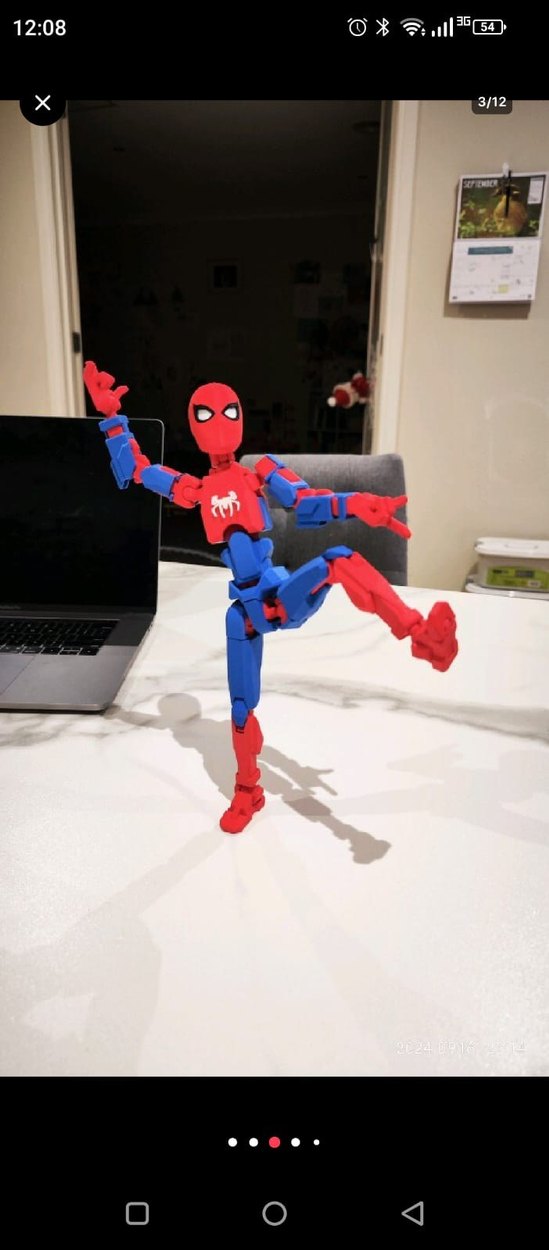 Renkli Örümcek Adam Aksiyon Figürü - Görsel 2