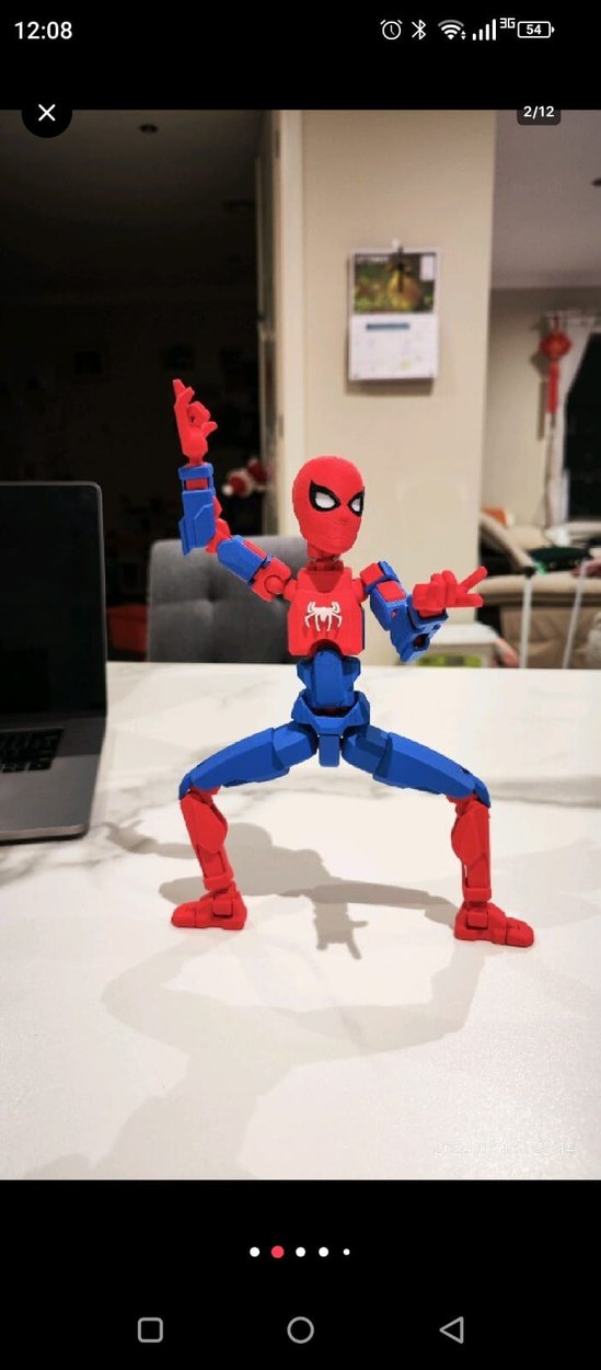 Renkli Örümcek Adam Aksiyon Figürü - Görsel 3