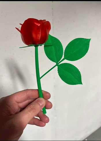 Kırmızı Yapay Gül Figürü - Görsel 2