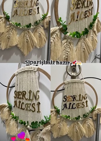 Bohem Tarzda El Yapımı isime göre sipariş verilir