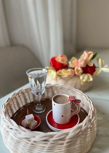 Bej Hasır Saklama Sepeti sipariş alınır - Görsel 2