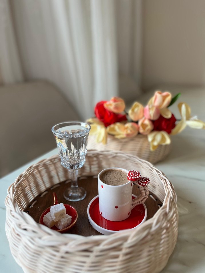 Bej Hasır Saklama Sepeti sipariş alınır - Görsel 2