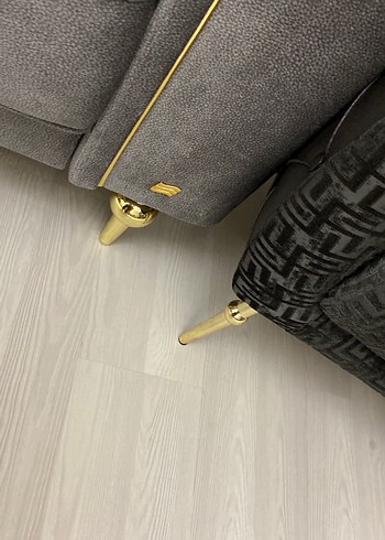 İstikbalindir Gri Yılan Desenli Modern Klasik Koltuk Örtüsü - Görsel 3