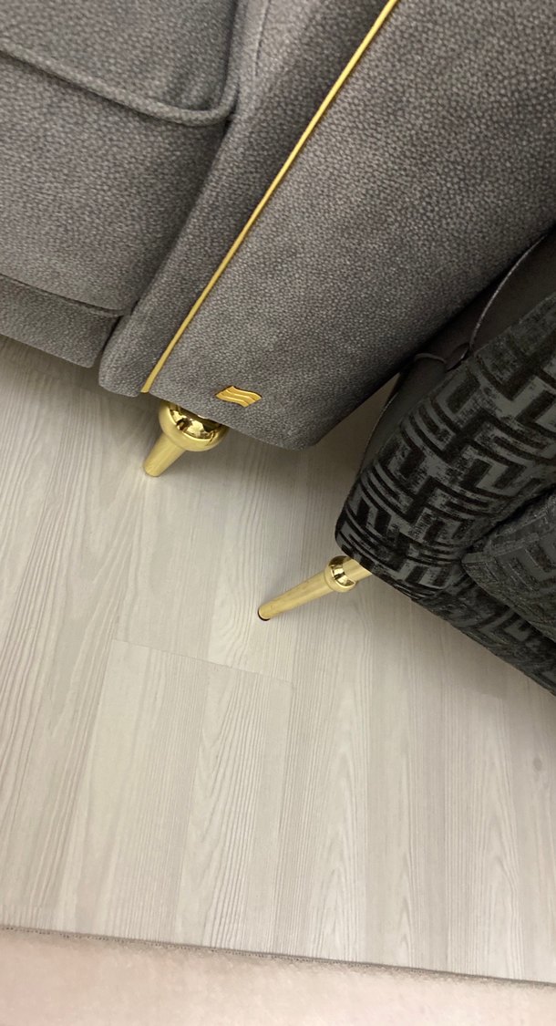 İstikbalindir Gri Yılan Desenli Modern Klasik Koltuk Örtüsü - Görsel 3