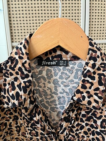 s Beden Leopar elbise