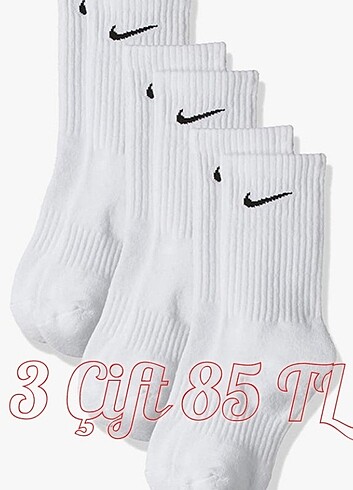 Nike Beyaz Çorap