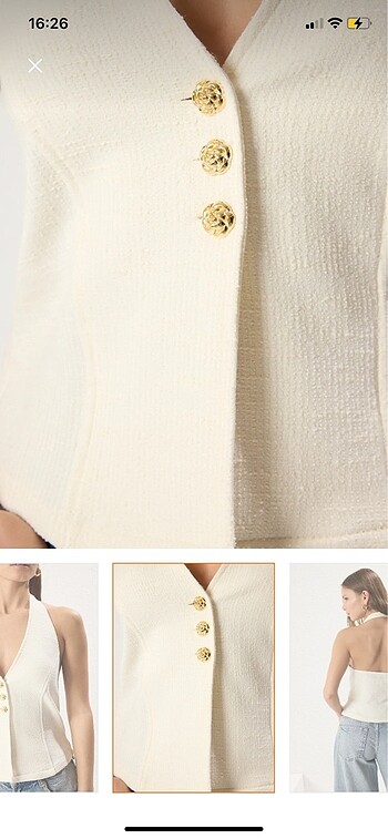 xs Beden ten rengi Renk crop yelek