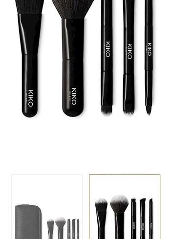 Kiko Siyah Makyaj Fırça Seti - Görsel 3