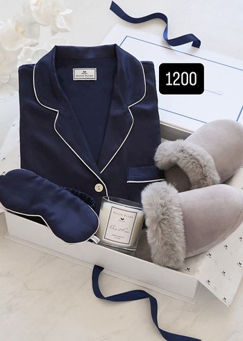 Uzun Kollu Klasik Gri Kadın Pijama Takımı